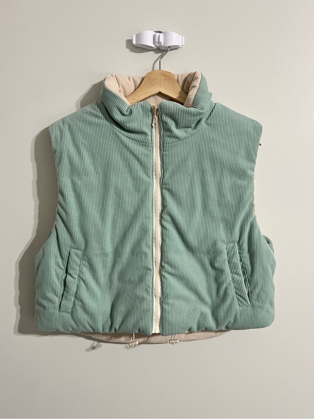 TXS by Thread & Supply Reversible Corduroy Puffer Vest | Size L